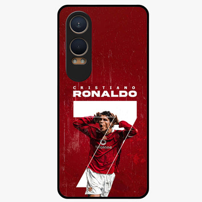 Goal Celebration Legacy Glass Case for 1+Nord CE 4 Lite energetic front view featuring sports inspired celebration artwork