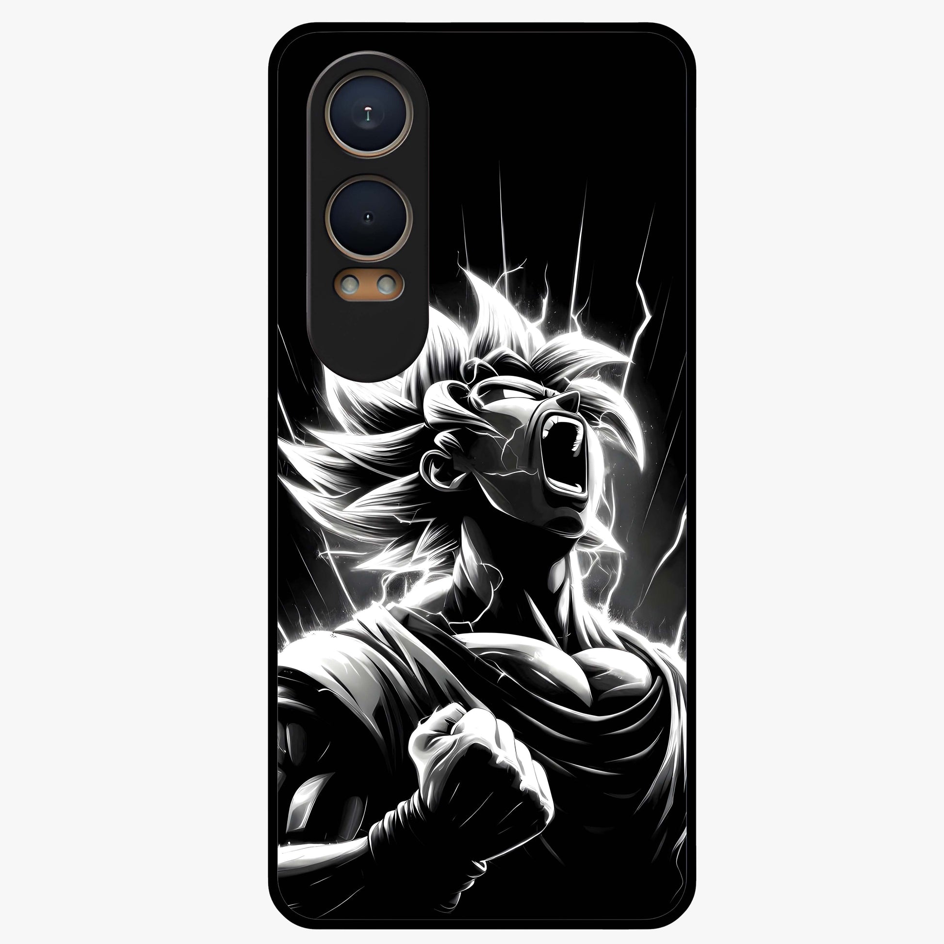 Limitless Power Unleashed Glass Case for 1+Nord CE 4 Lite intense front view featuring bold high energy artwork
