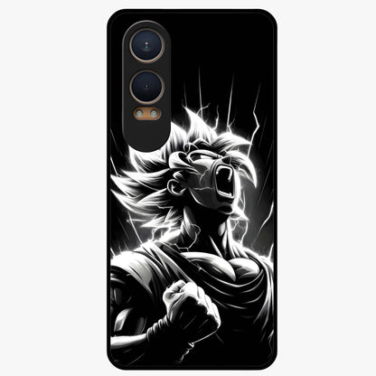 Limitless Power Unleashed Glass Case for 1+Nord CE 4 Lite intense front view featuring bold high energy artwork