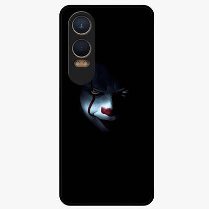 Midnight Madness Smile Glass Case for 1+Nord CE 4 Lite edgy front view featuring bold smile artwork in dark aesthetic tones