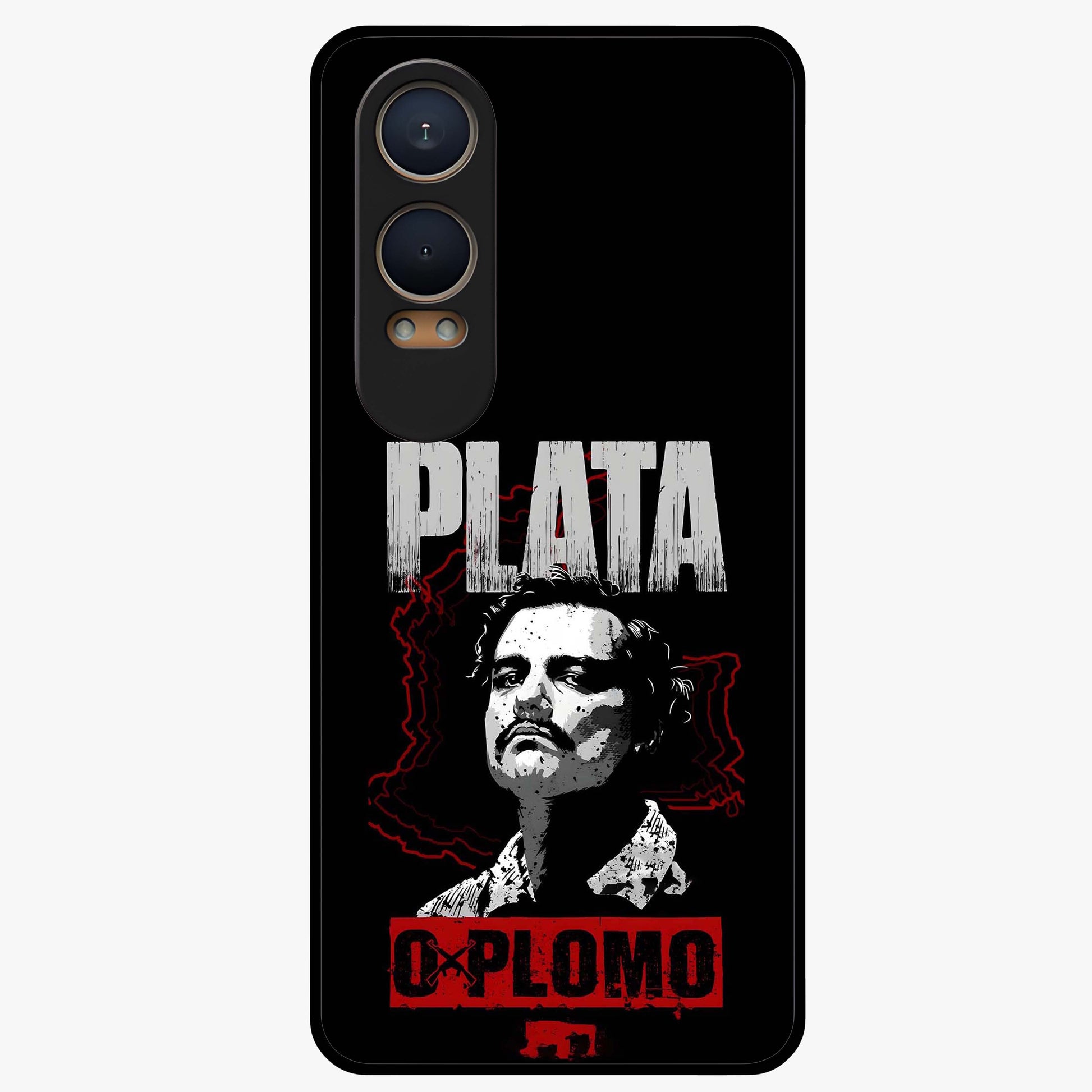 Notorious Crime Empire Glass Case for 1+Nord CE 4 Lite bold front view featuring edgy crime inspired artwork