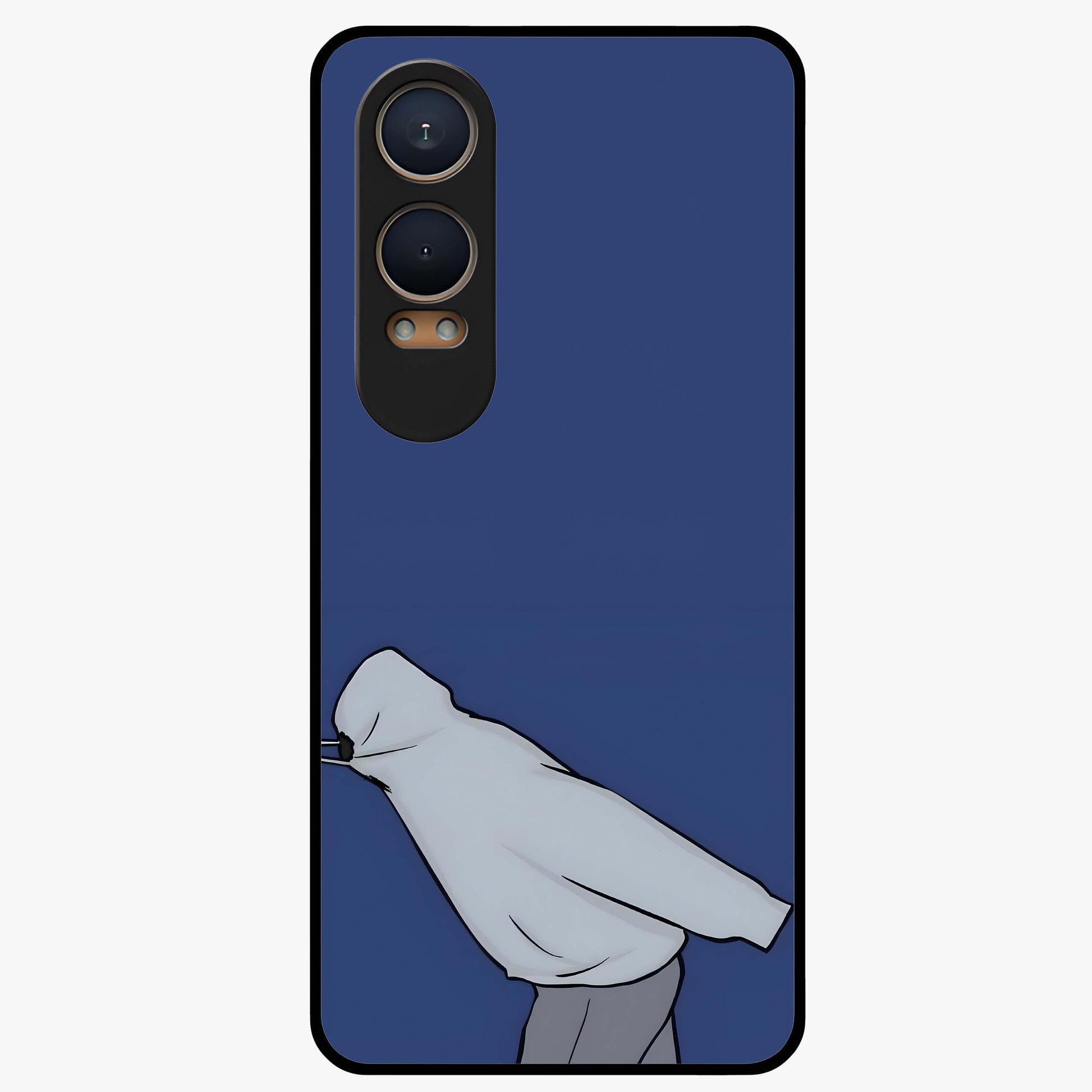 Quiet Painful Love Glass Case for 1+Nord Ce 4 Lite emotional front view featuring expressive romantic artwork