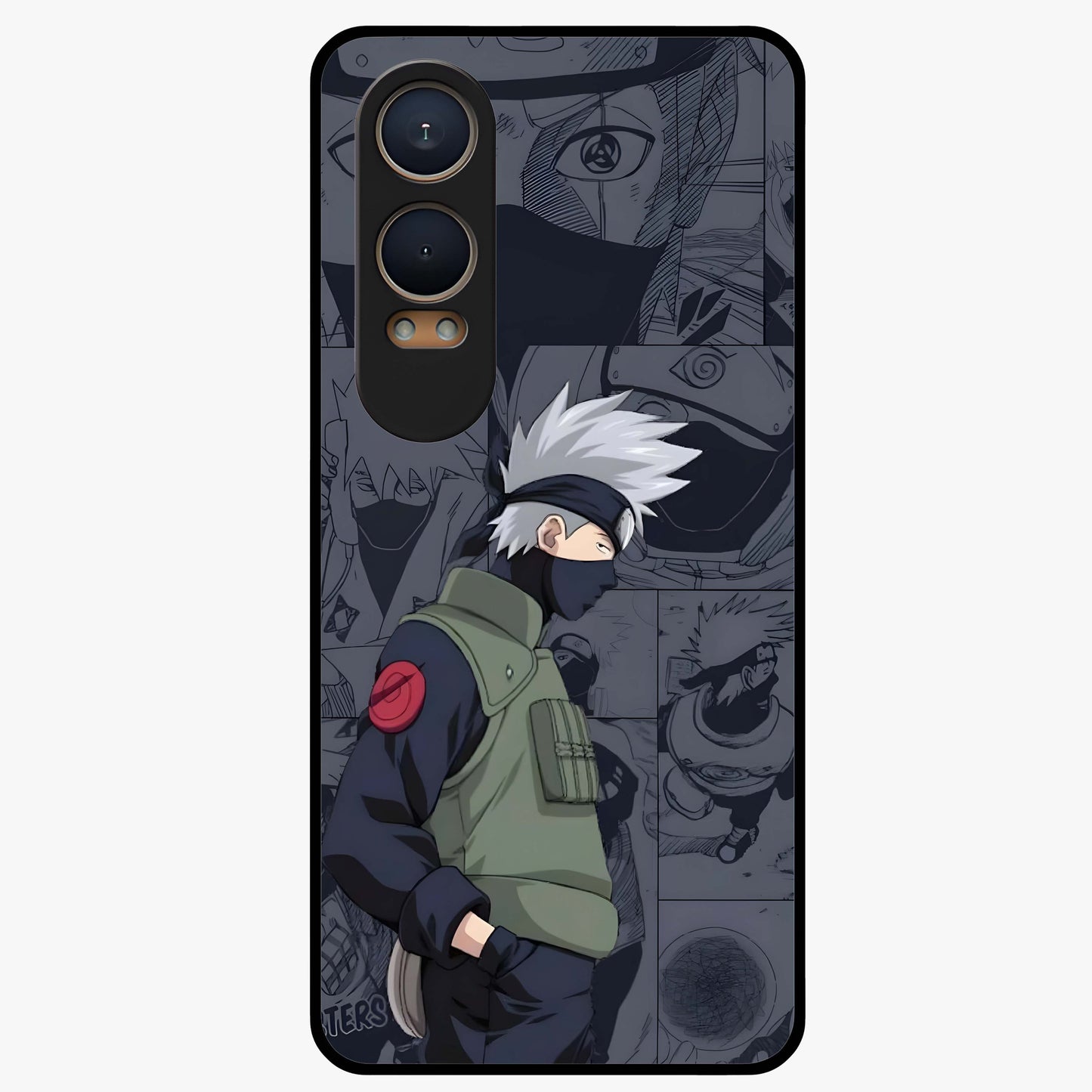 Silent Tactical Master Glass Case for 1+Nord CE 4 Lite powerful front view featuring stealth tactical inspired artwork