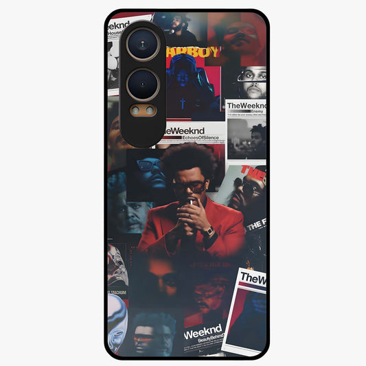 The Weeknd Glass Case for 1+Nord Ce 4 Lite stylish front view featuring music inspired artistic artwork