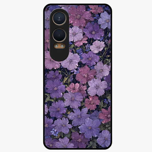 Velvet Bloom Tapestry Glass Case for 1+Nord Ce 4 Lite elegant front view featuring rich floral tapestry artwork