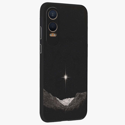 Cosmic Dream Night Glass Case for 1+Nord CE 4 Lite side perspective highlighting vibrant star detailing and premium build