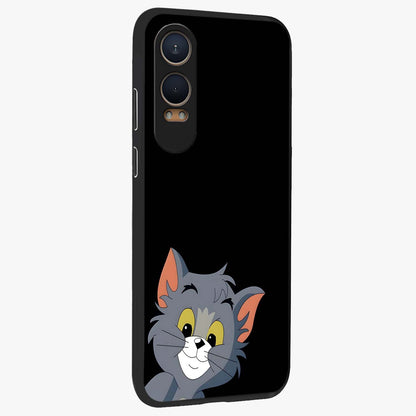 Forever Chasing Love Tom Glass Case for 1+Nord CE 4 Lite side perspective highlighting expressive illustration and premium edges