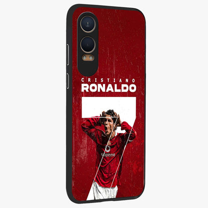 Goal Celebration Legacy Glass Case for 1+Nord CE 4 Lite side perspective highlighting bold detailing and premium edge finish