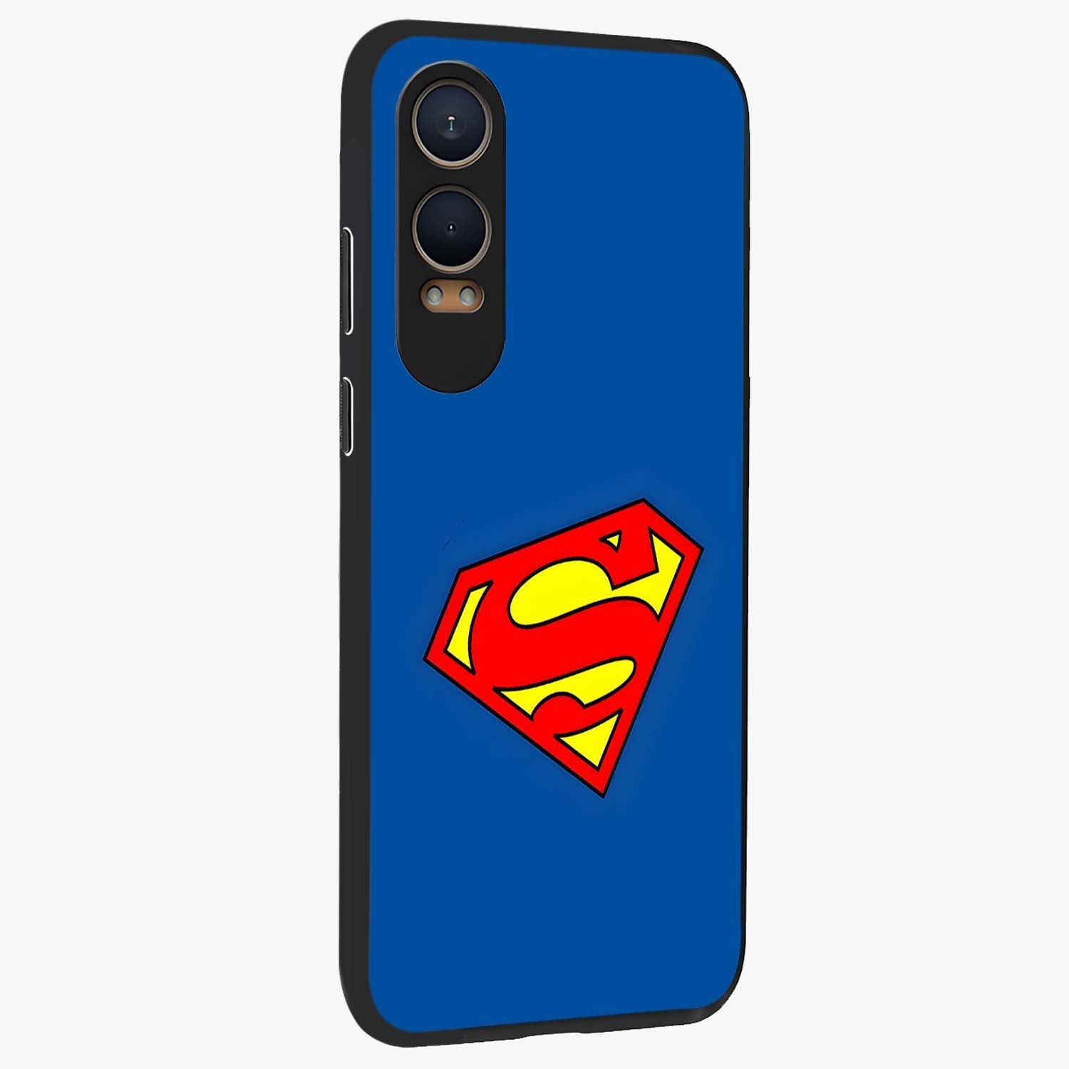 Legendary Hero Emblem Glass Case for 1+Nord CE 4 Lite side perspective highlighting sharp emblem textures and premium edges