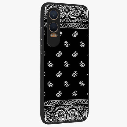 Retro Rebel Threads Glass Case for 1+Nord Ce 4 Lite side perspective highlighting bold detailing and smooth build