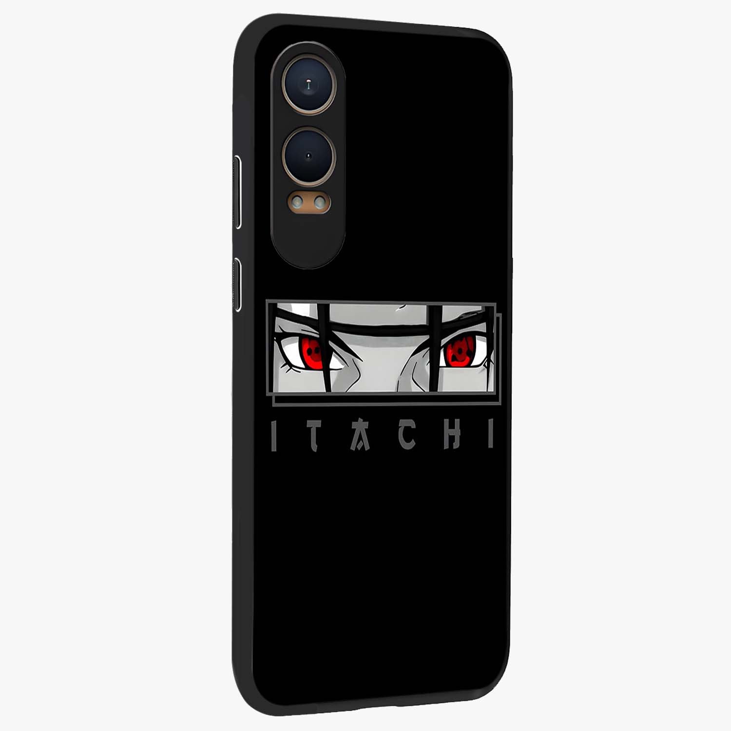 Scarlet Gaze Dominance Glass Case for 1+Nord Ce 4 Lite side perspective highlighting powerful detailing and smooth build