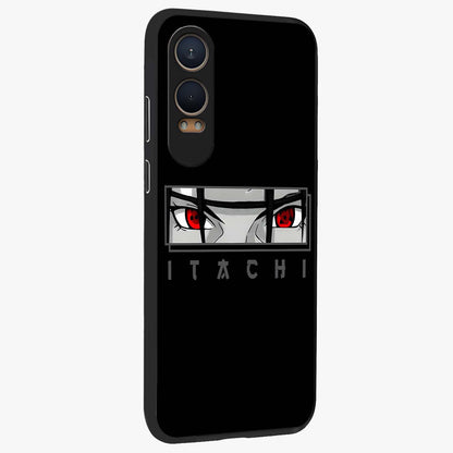 Scarlet Gaze Dominance Glass Case for 1+Nord Ce 4 Lite side perspective highlighting powerful detailing and smooth build