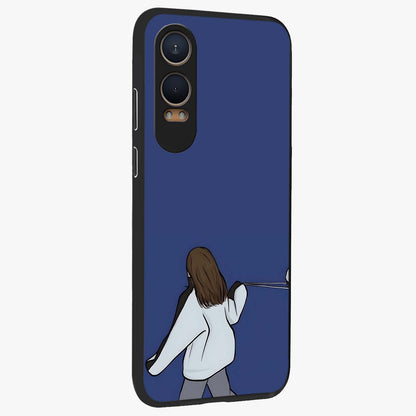 Silent Distance Love Glass Case for 1+Nord Ce 4 Lite side perspective highlighting delicate textures and premium edges