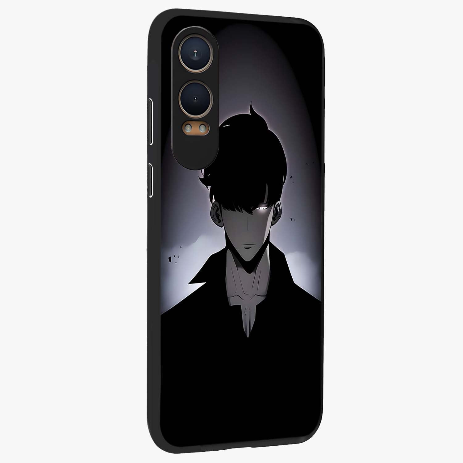 Silent Shadow Awakening Glass Case for 1+Nord CE 4 Lite side perspective highlighting sharp textures and sleek premium build
