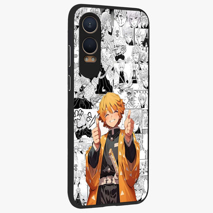 Thunder Smile Hero Glass Case for 1+Nord Ce 4 Lite side perspective highlighting dynamic textures and premium edges