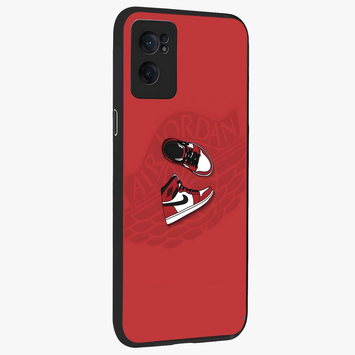 Classic Sneaker Float Glass Case for 1+Nord CE 2  captured at a warm angle highlighting street-style details, gloss, and edge clarity.