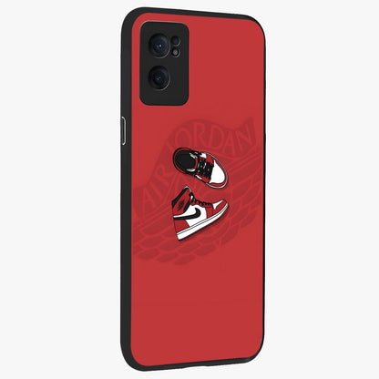 Classic Sneaker Float Glass Case for 1+Nord CE 2  captured at a warm angle highlighting street-style details, gloss, and edge clarity.