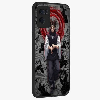 Cursed Ritual Ascension Glass Case for 1+Nord CE 2  angled mockup showcasing glossy finish and intense gothic detailing