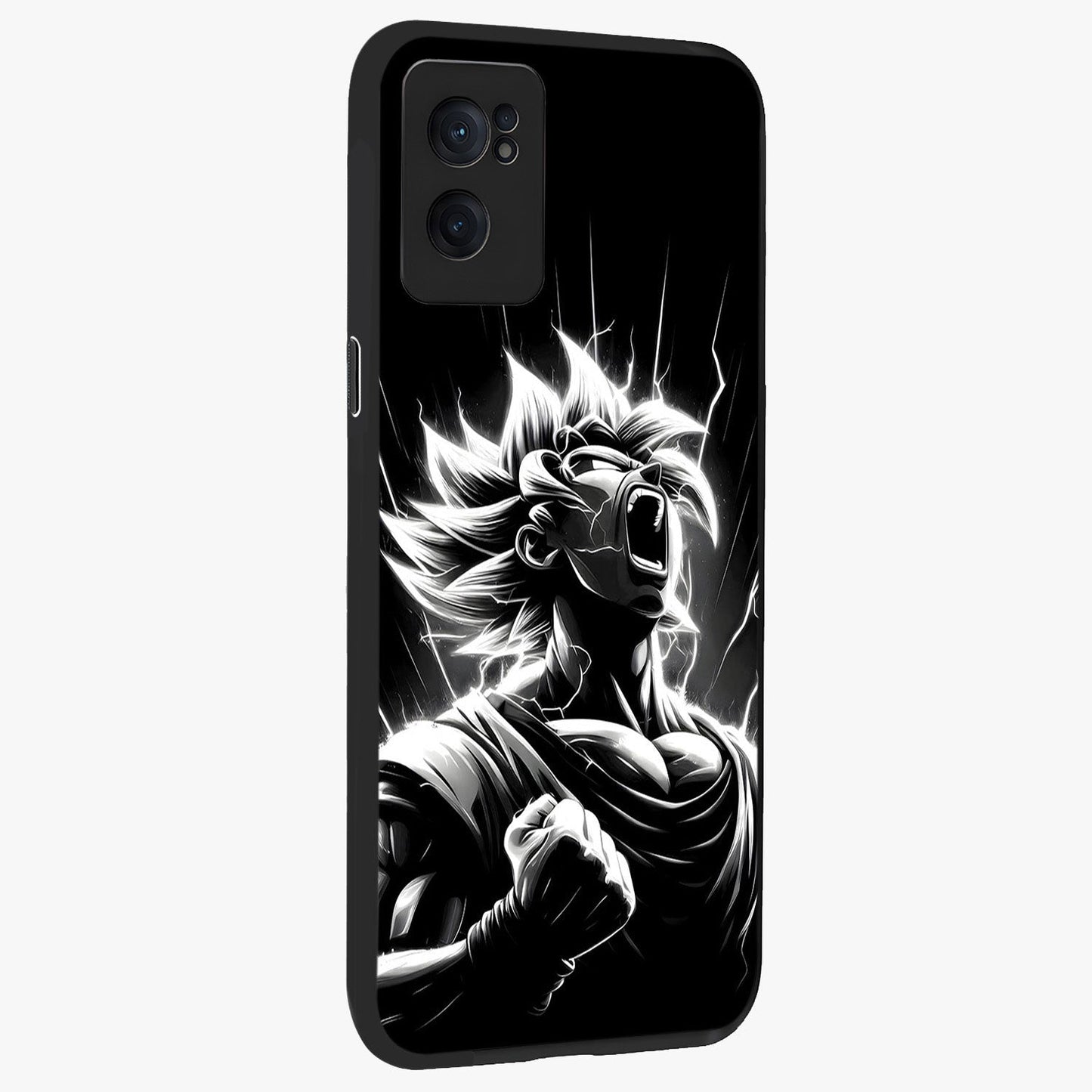 Limitless Power Unleashed Glass Case for 1+Nord CE 2  angled mockup showcasing glossy finish and dramatic power detailing