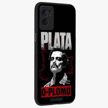 Notorious Crime Empire Glass Case for 1+Nord Ce 2  angled mockup showcasing glossy finish and dark urban tones