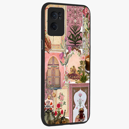 Royal Pink Legacy Glass Case for 1+Nord CE 2  angled mockup showcasing glossy finish and refined pastel tones