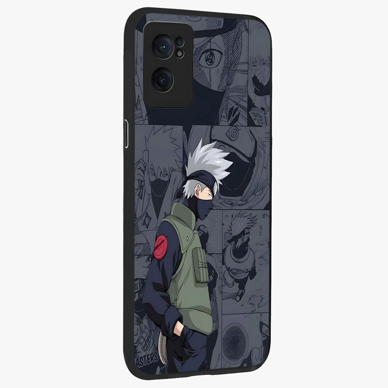 Silent Tactical Master Glass Case for 1+Nord Ce 2  angled mockup showcasing glossy finish and bold combat detailing