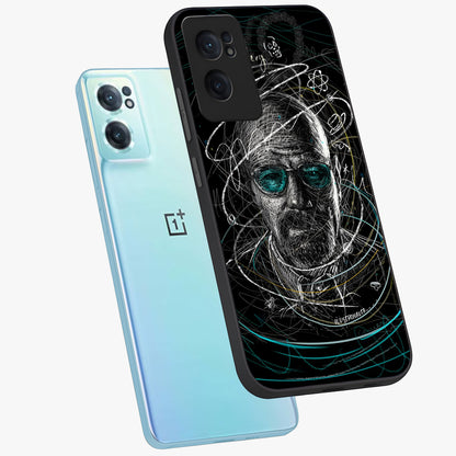 Chaotic Mind Genius Glass Case for 1+Nord CE 2  side perspective highlighting creative detailing and premium edge finish