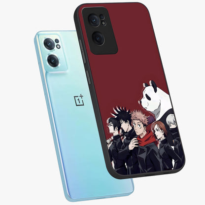 Crimson Crow Judgment Glass Case for 1+Nord CE 2  side perspective highlighting detailed feather textures and smooth edges