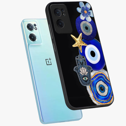 Divine Eye Bloom Glass Case for 1+Nord CE 2  side perspective highlighting intricate bloom patterns and sleek build