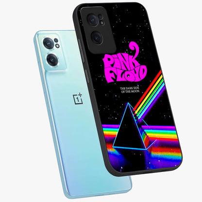 Galactic Light Frequency Glass Case for 1+Nord CE 2  side perspective highlighting dynamic frequency textures and smooth build