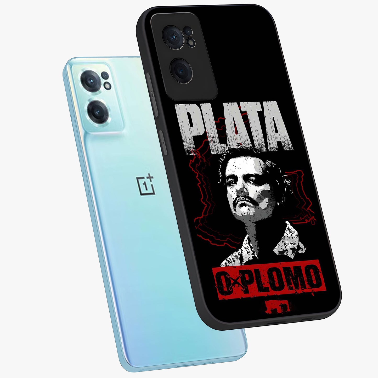 Notorious Crime Empire Glass Case for 1+Nord Ce 2  side perspective highlighting gritty detailing and sleek premium build