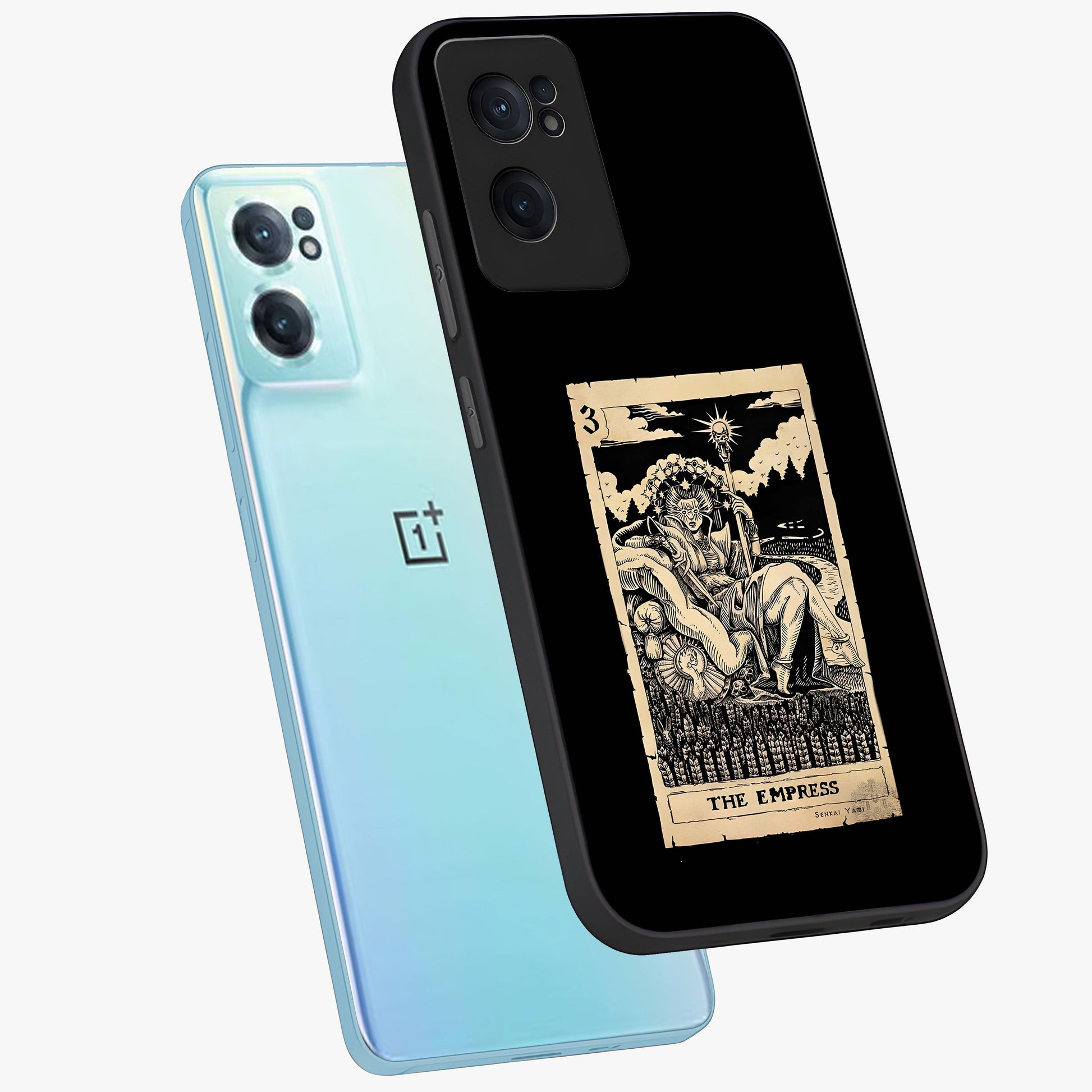 The Empress Glass Case for 1+Nord Ce 2  side perspective highlighting elegant detailing and premium edges