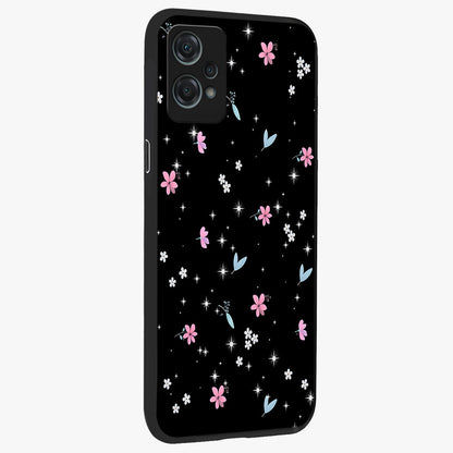 Black Aesthetic Wallpapers Glass Case for 1+Nord Ce 2 Lite side perspective highlighting sleek edges and premium dark design