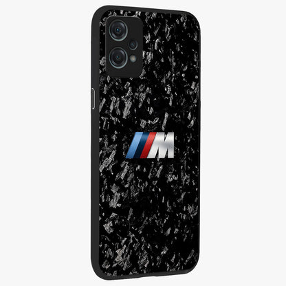 Carbon Speed Mark Glass Case for 1+Nord Ce 2 Lite side perspective highlighting sleek sporty detailing and premium build