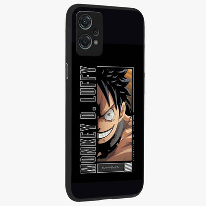 Fearless Pirate Smile Glass Case for 1+Nord Ce 2 Lite side perspective highlighting detailed character illustration and sleek build