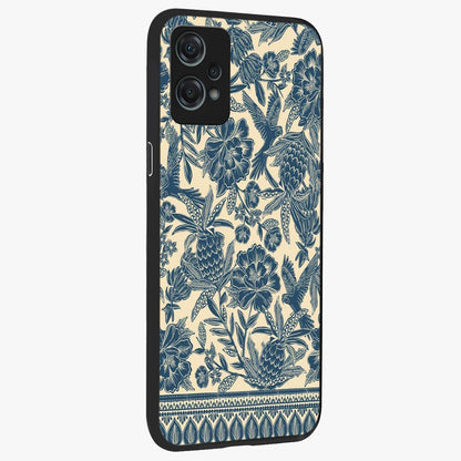 Heirloom Wild Bloom Glass Case for 1+Nord Ce 2 Lite side perspective highlighting intricate bloom detailing and premium build