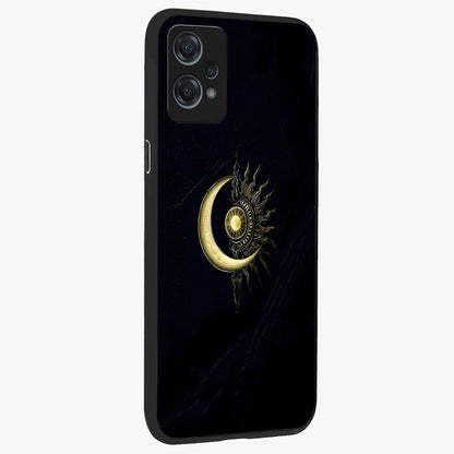 Mystic Lunar Flame Glass Case for 1+Nord Ce 2 Lite side perspective highlighting intense flame textures and premium build