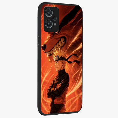 Nine Tails Legacy Glass Case for 1+Nord Ce 2 Lite side perspective highlighting detailed character textures and premium edges