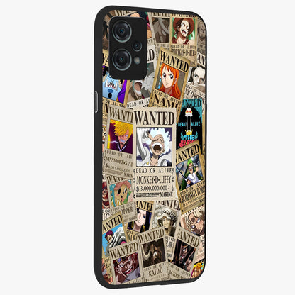 Pirate Wanted Legends Glass Case for 1+Nord Ce 2 Lite side perspective highlighting detailed character textures and premium edges