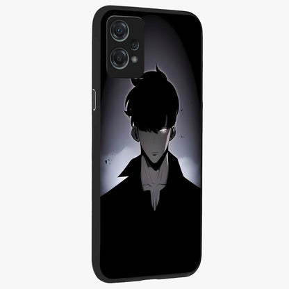 Silent Shadow Awakening Glass Case for 1+Nord Ce 2 Lite side perspective highlighting sharp textures and sleek premium build