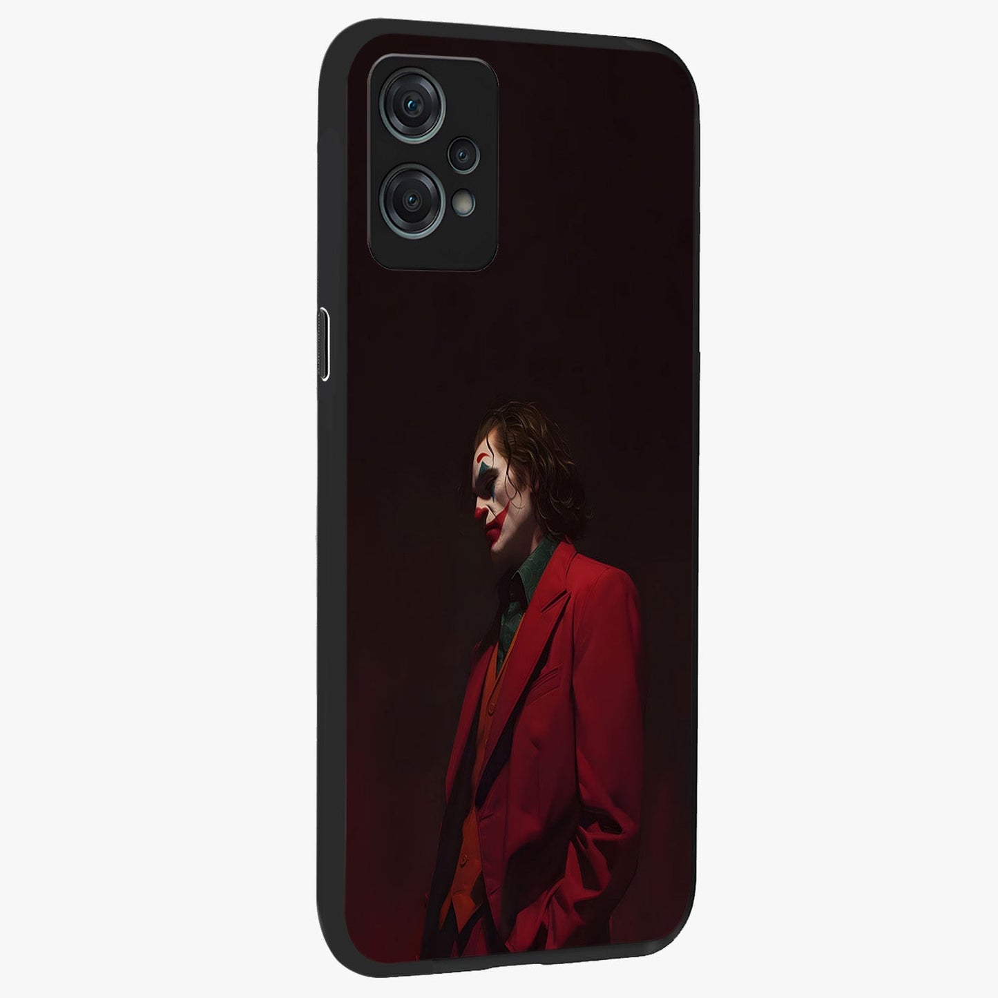 Tragic Chaos King Glass Case for 1+Nord Ce 2 Lite side perspective highlighting strong textures and sleek premium build