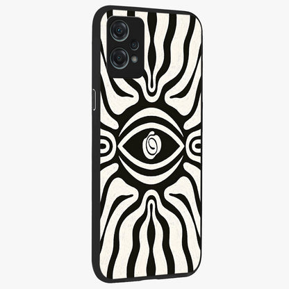 Trancewave Illusion Art Glass Case for 1+Nord Ce 2 Lite side perspective highlighting dynamic wave textures and premium edges