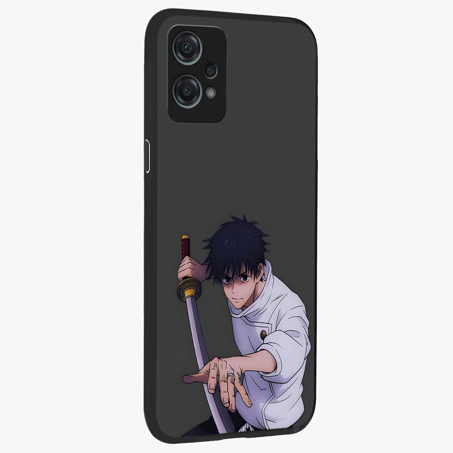 Void Silence Aesthetic Glass Case for 1+Nord Ce 2 Lite side perspective highlighting smooth textures and sleek premium build