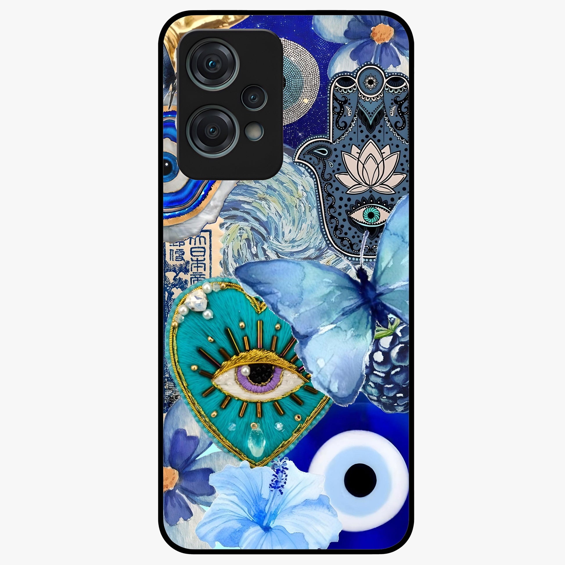 Audrey Zivan Glass Case for 1+Nord Ce 2 Lite stylish front view featuring bold artistic aesthetic design