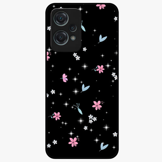 Black Aesthetic Wallpapers Glass Case for 1+Nord Ce 2 Lite bold front view featuring dark minimalist aesthetic artwork