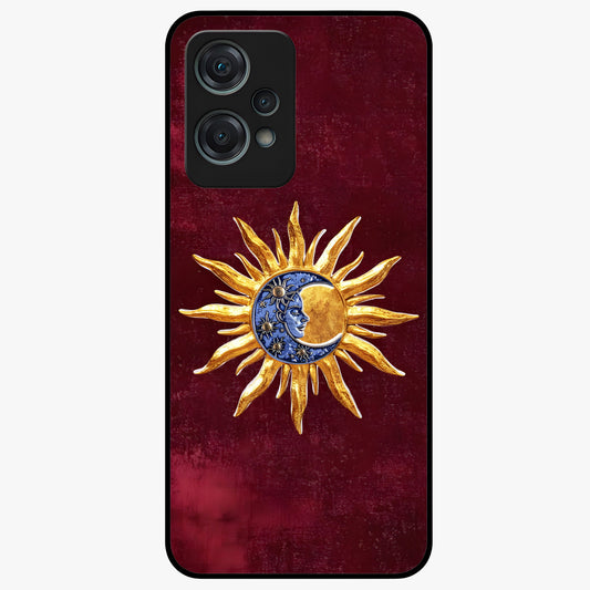 Celestial Unity Charm Glass Case for 1+Nord Ce 2 Lite symbolic front view featuring harmonious celestial artwork