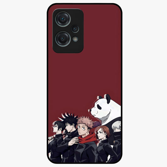 Crimson Crow Judgment Glass Case for 1+Nord Ce 2 Lite striking front view featuring bold crow illustration in crimson tones