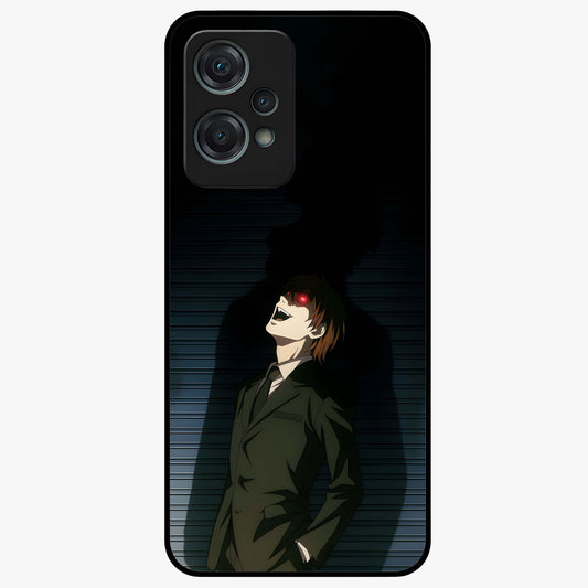 Crimson Shadow King Glass Case for 1+Nord Ce 2 Lite striking front view featuring bold shadow inspired crimson artwork