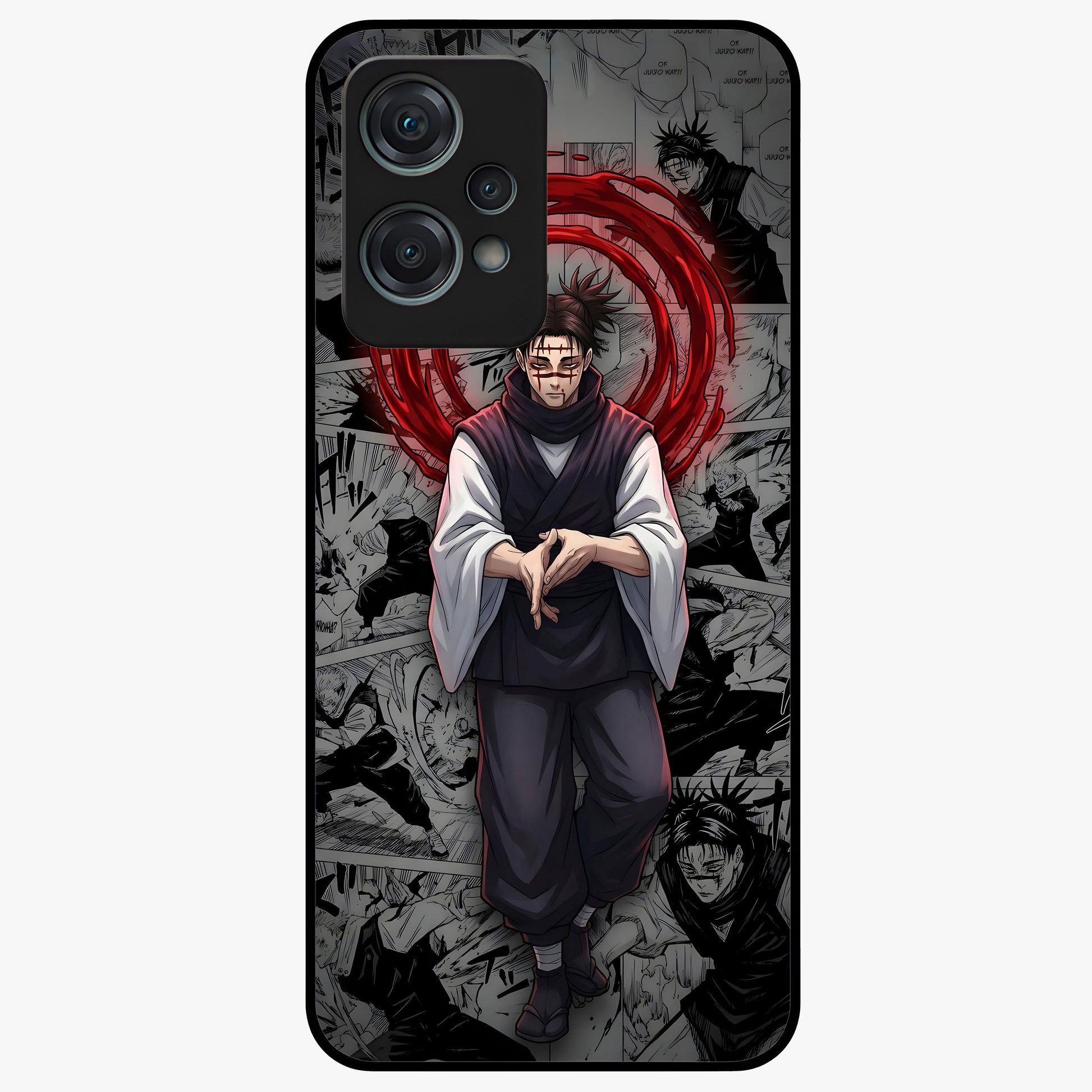 Cursed Ritual Ascension Glass Case for 1+Nord Ce 2 Lite dramatic front view featuring dark ritual inspired artwork