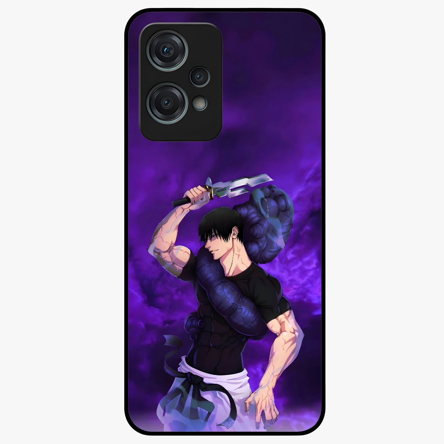 Cursed Strength Ascension Glass Case for 1+Nord Ce 2 Lite powerful front view featuring dark ascension themed artwork
